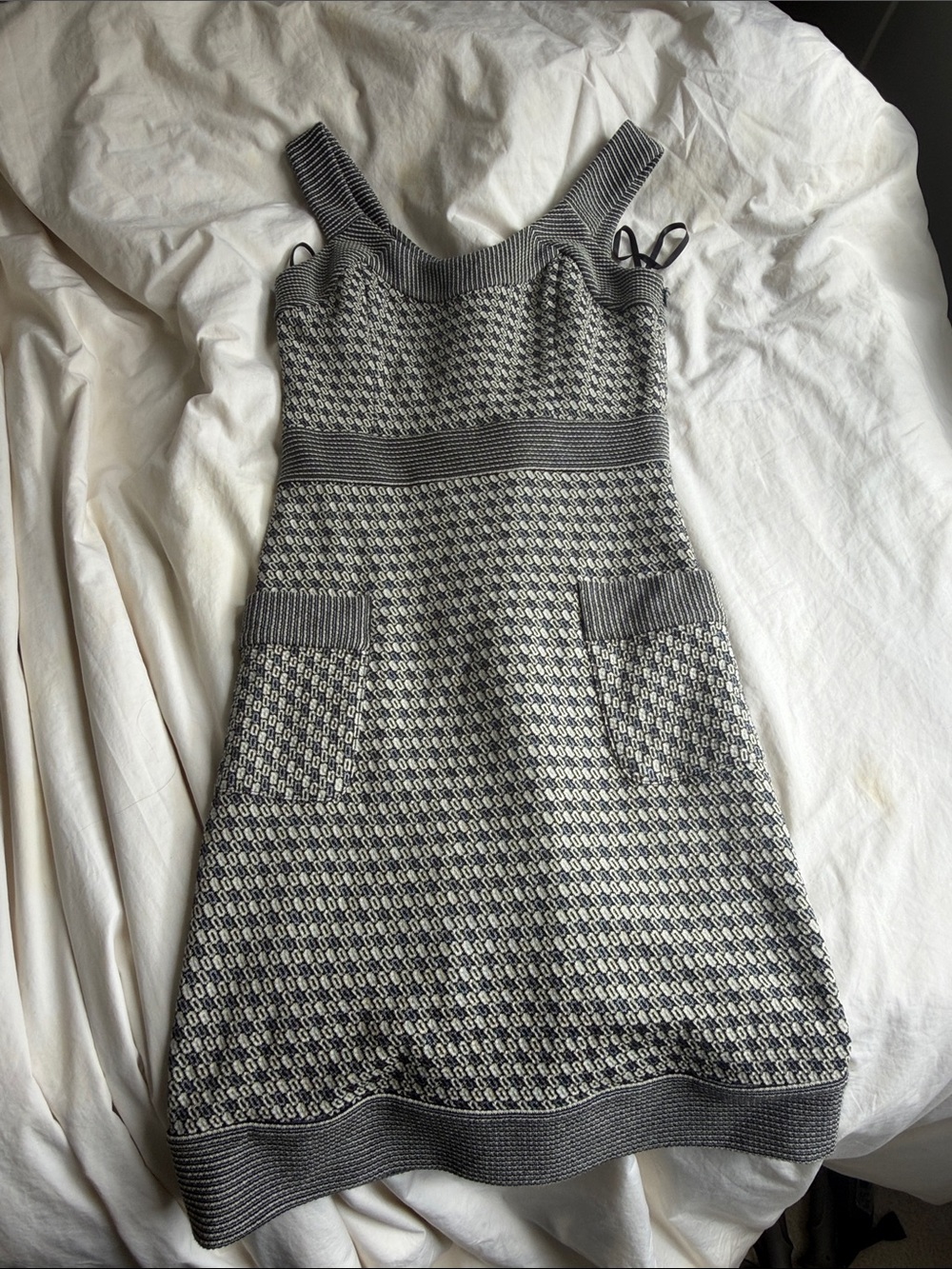 Gray Knit Pocket Tank Dress - Diane Von Furstenberg